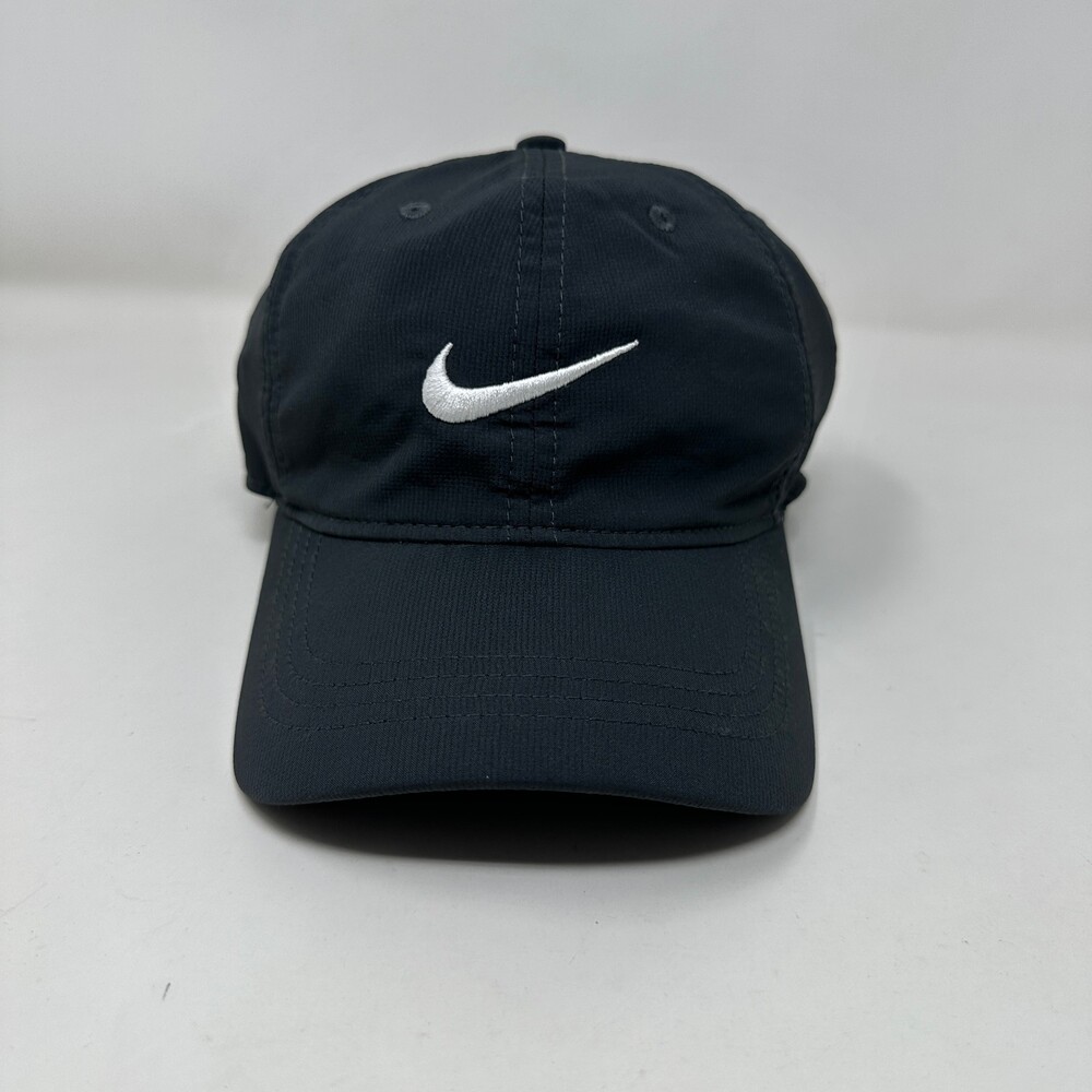 Nike Hat Cap Men Strapback Black Swoosh Dri-FIT Adjustable Just Do It Running